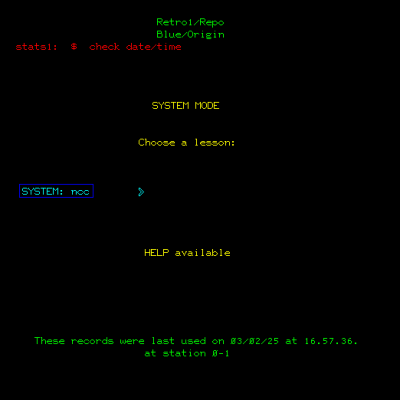 SYSTEM MODE Display